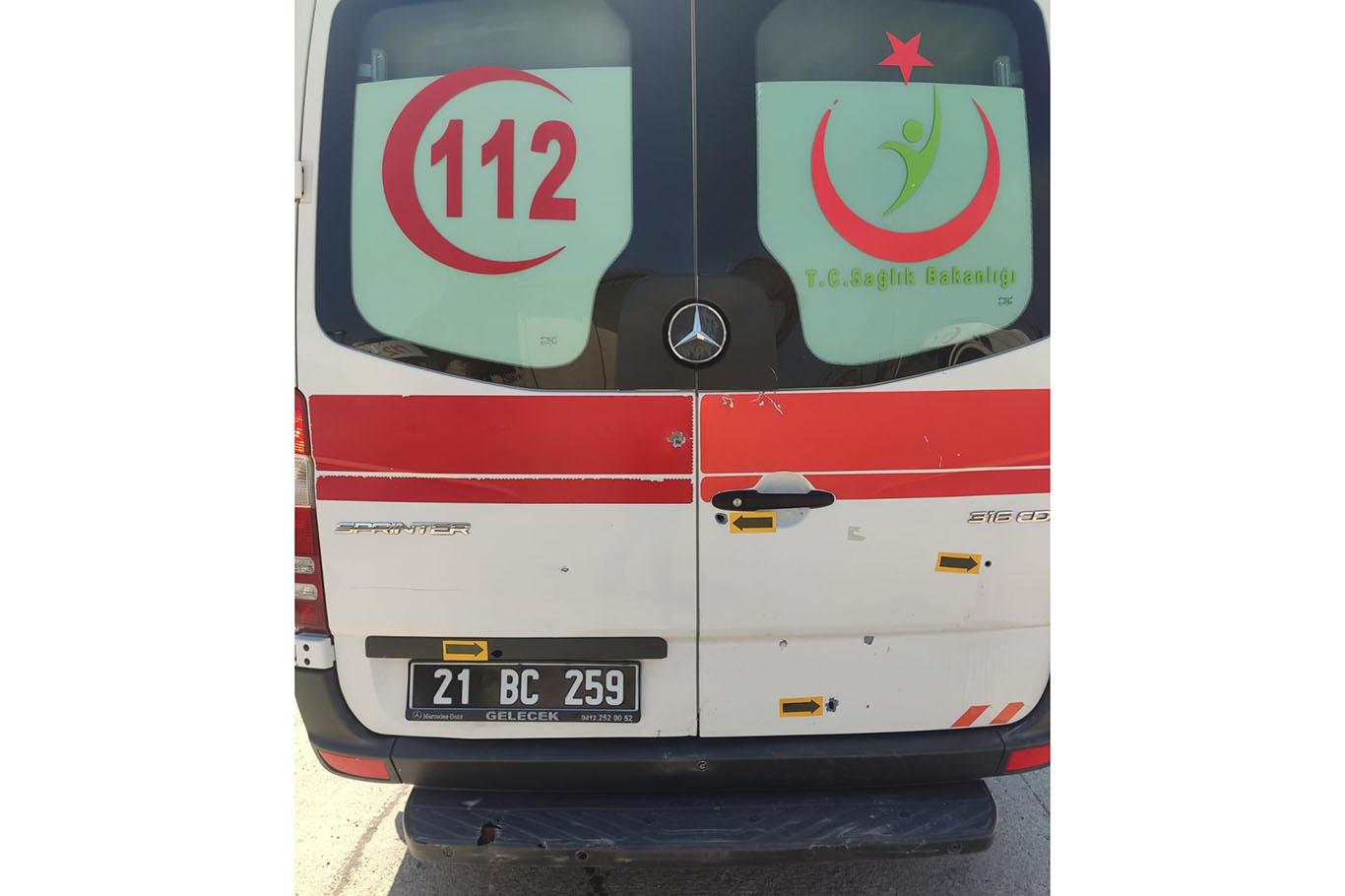Diyarbakır'da doğum vakasına giden ambulansa silahlı saldırı düzenlendi